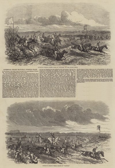 Liverpool Grand National Steeple Chase by Harrison William Weir